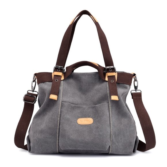 Canvas Satchel Shoulder Bag